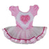 Girls Pink White Pearl Rose Heart Ballet Dress S (9-24M)-XL (6-8) - SophiasStyle.com